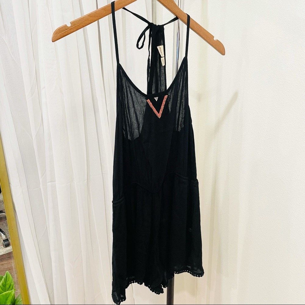 Roxy Black Beauty Brigade Romper NWT